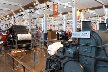 Translation: Toyota (formerly "Toyoda") started as a company producing loom/textile machines. Taken at Commemorative Museum of Industry and Technology in Nagoya, Japan - February 2018.のeditorial素材