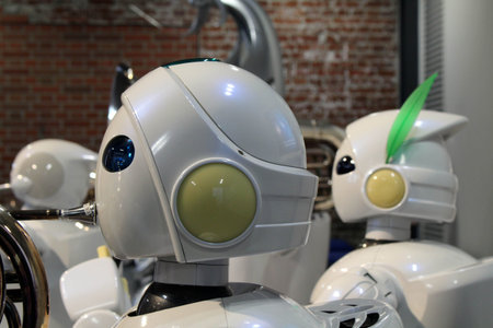 Other than cars, Toyota also develop humanoid robots, who even can play music! Taken in Nagoya,...