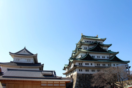 Way closer to Nagoya Castle, the icon of the city and Chubu Region. Taken in Nagoya - Japan, 
February 2018.のeditorial素材
