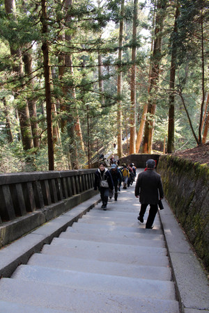 Around the mausoleum or tomb of Ieyasu Tokugawa. Taken in Nikko, February 2018.のeditorial素材