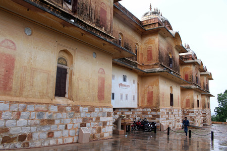 Translation: the entrance of Nahargarh Fort on the hill in Jaipur.のeditorial素材