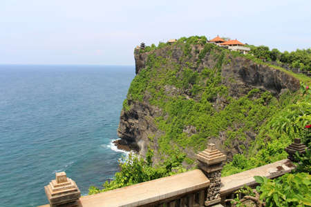 Roof of Uluwatu Pura seen from northern part of complex. Taken January 2022.の写真素材