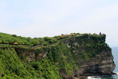 Roof of Uluwatu Pura seen from northern part of complex. Taken January 2022.の写真素材