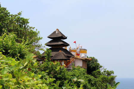 Roof of Uluwatu Pura seen from northern part of complex. Taken January 2022.の写真素材