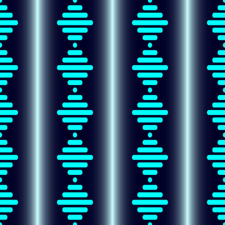 Blue striped rhombus lines seamless patternのイラスト素材