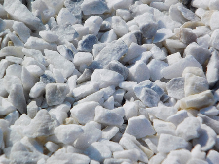 White gravel stones background.の写真素材