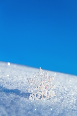 Snowflake light sunsetの写真素材