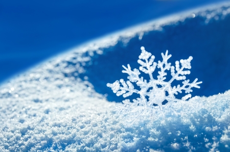 Snowflake light sunsetの写真素材