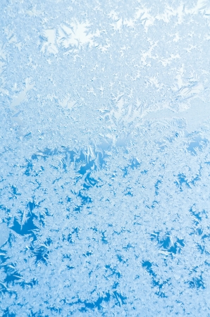Frosty pattern at a window. Macro.の写真素材