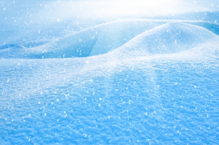 Snowdrifts in sunlightの写真素材