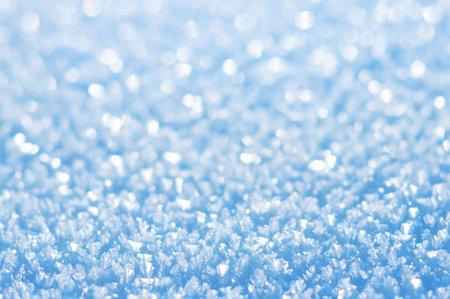 Winter festive background from brilliant bright snow