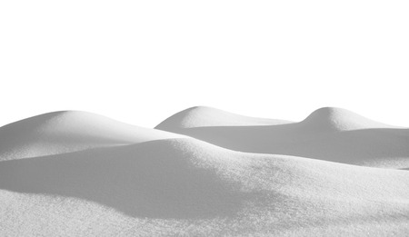 Snowdrift isolated on white background for design. Drifts in gray colors on  white background.の写真素材