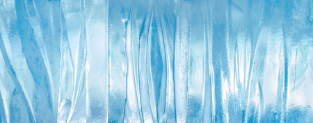 Ice background. Pattern of transparent shiny ice. Natural bright backgroundの写真素材