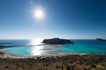 Balos lagoon, a paradise and relaxing beach in Crete Island, Greece, Greece