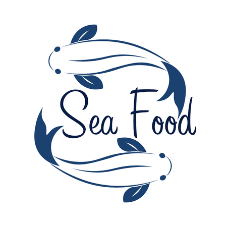 fish sea food. Ocean. Vector illustration.のイラスト素材