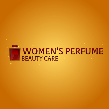 Women's Perfume. Beauty care. Classic bottle of perfume. Liquid luxury fragrance aromatherapy. illustrationのイラスト素材