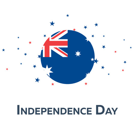 Independence day of Australia. Patriotic Banner. Vector illustrationのイラスト素材