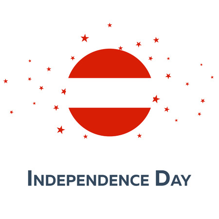 Independence day of Austria. Patriotic Banner. Vector illustrationのイラスト素材