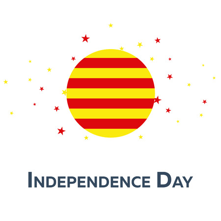 Independence day of Catalonia. Patriotic Banner. Vector illustrationのイラスト素材