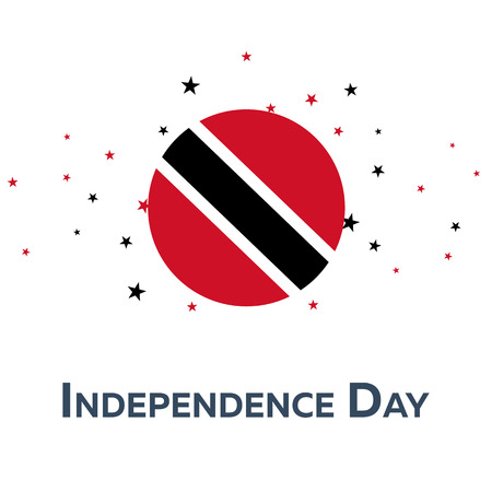 Independence day of Trinidad. Patriotic Banner. Vector illustrationのイラスト素材