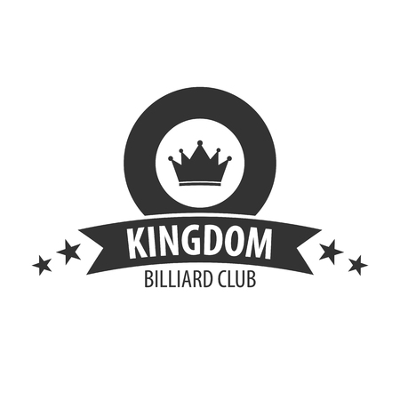 Logo for Billiard school, club or shop vector illustrationのイラスト素材