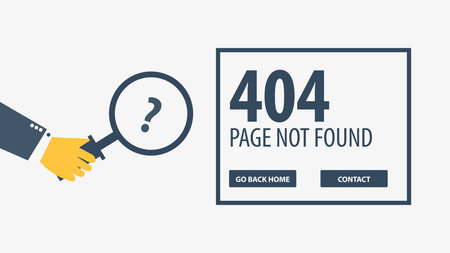 404 Error Vector illustrationのイラスト素材