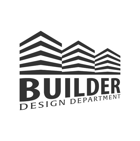 Building logo. Design department. Modern Buildings Company iconsのイラスト素材
