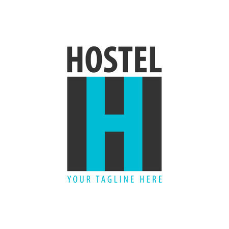 Hostel logo vector illustrationのイラスト素材