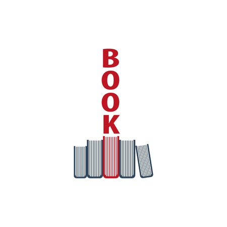 Book Store Logo. Education and book emblem. Vector illustrationのイラスト素材