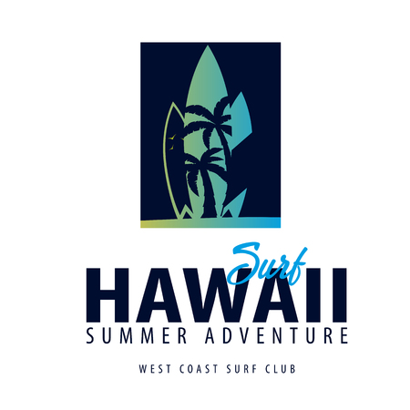 Surfing and emblems for Surf Club or shop.のイラスト素材