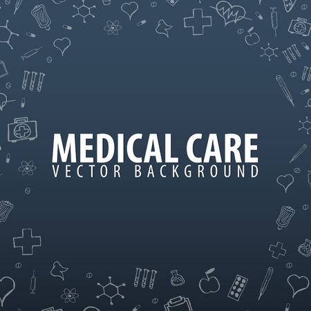 Medical background. Health care. Vector medicine illustrationのイラスト素材