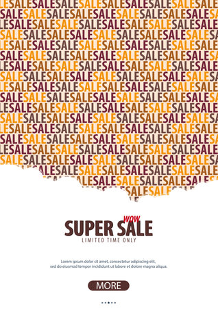 Sale poster or Flyer design. Discount background for the online store, shop, promotional leaflet, poster, banner. Vector illustrationのイラスト素材