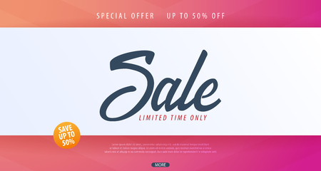 Sale Banner Or Flyer Design With Gifts Discount Background For