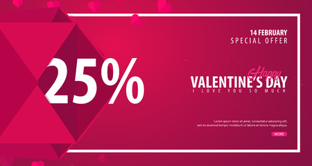 Valentines day sale background. Wallpaper, flyers, invitation, posters, brochure voucher banners Vector illustrationのイラスト素材