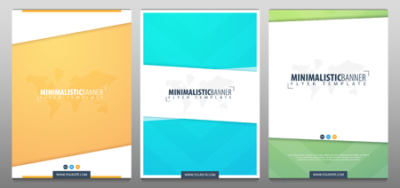 Set of Real Estate Business Brochure. Flyer Design. Leaflets a4 Template. Cover Book and Magazine. Vector illustrationのイラスト素材