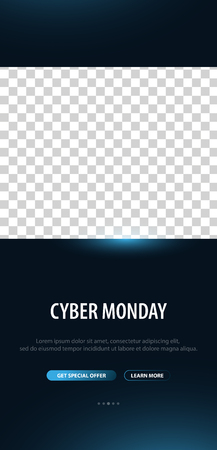 Cyber Monday Sale Stories for Social Media. Pack for creature your unique contentのイラスト素材