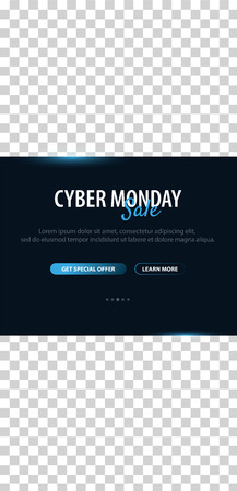 Cyber Monday Sale Stories for Social Media. Pack for creature your unique contentのイラスト素材