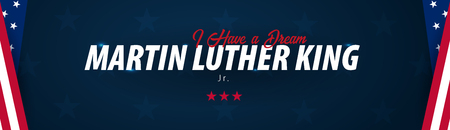 Martin Luther King day background. I have a dream. Vector illustrationのイラスト素材