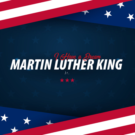 Martin Luther King day background. I have a dream. Vector illustrationのイラスト素材