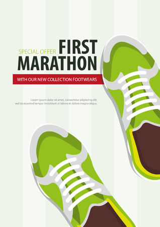 Sport Shoes. Sneakers New collection. Vector illustrationのイラスト素材