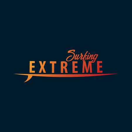 Surfing Graphic and Emblem for web design or print. Surfer   templates. Surf Club or Shop.のイラスト素材