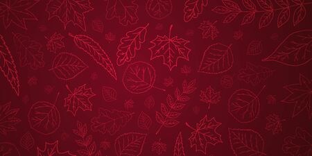 Autumn background with leaves for shopping sale or promo poster and frame leaflet or web banner and social mediaのイラスト素材