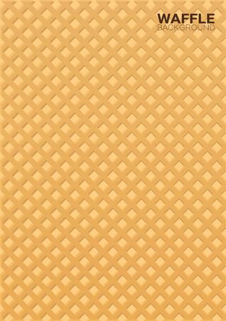 Colorful Wafer texture sweet food background. Ice cream waffleのイラスト素材