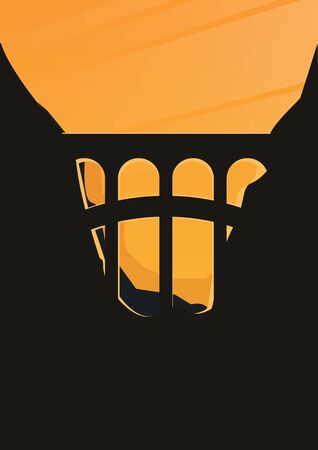Railway bridge with beautiful outdoor landscape. Travel Concept.のイラスト素材