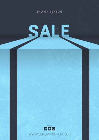 Sale creative banner. Final Discount. Template Design.のイラスト素材