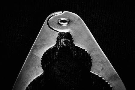 different angles and details of a classic nutcracker isolated in dark backgroundの写真素材