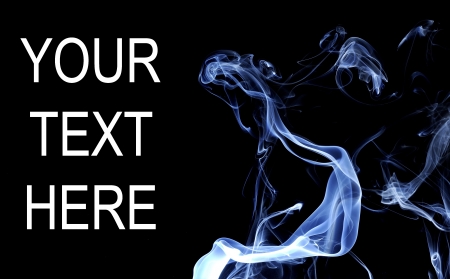 Abstract smoke on black background  You can put your text hereの写真素材