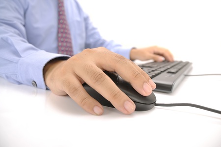 Hands typing on keyboard  This is office environment conceptの写真素材