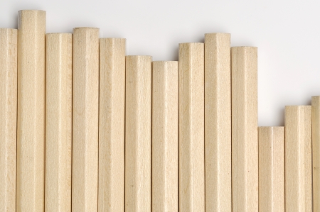 Wooden pencils for education or creativity background conceptの写真素材