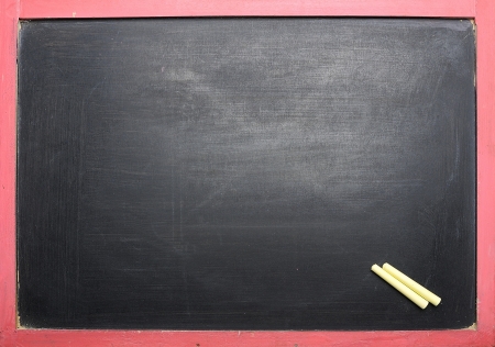 Empty black chalkboard texture with chalk. You  can put your design on the chalkboardの写真素材